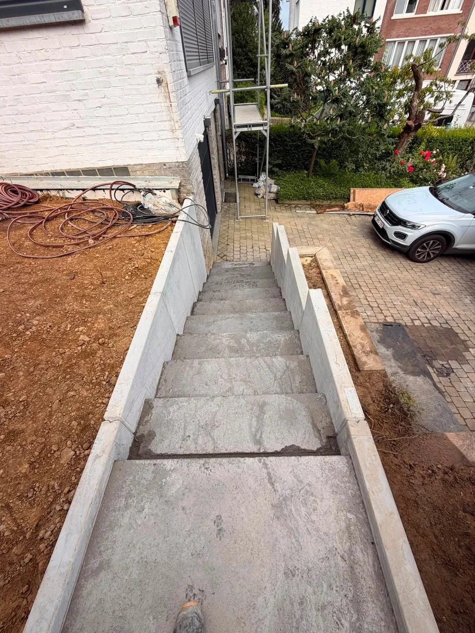 Vue de l’escalier depuis le palier